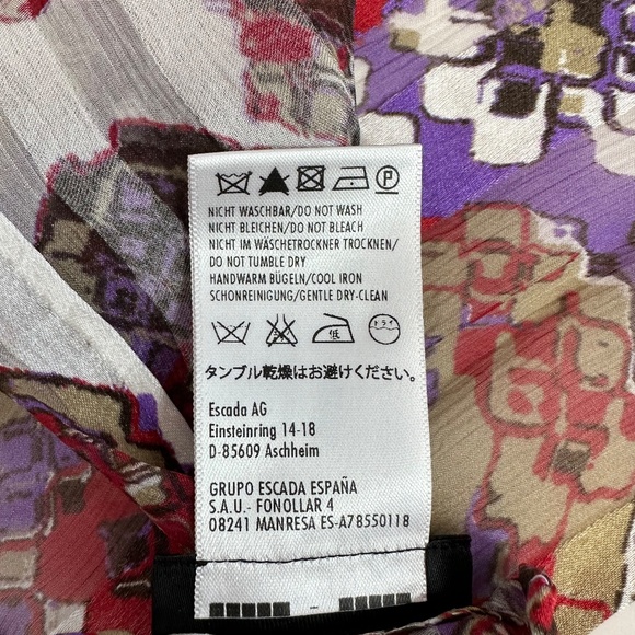 Escada 100% Silk Sheer Scarf - Picture 5 of 8